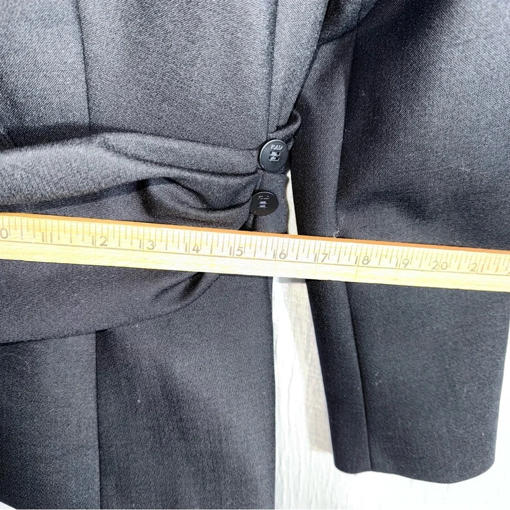 The Fold Black Collingham Jacket wool‎ blend size 10 NWT